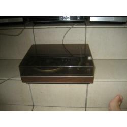 Sixties stereo combi versterker pick up boxen hout