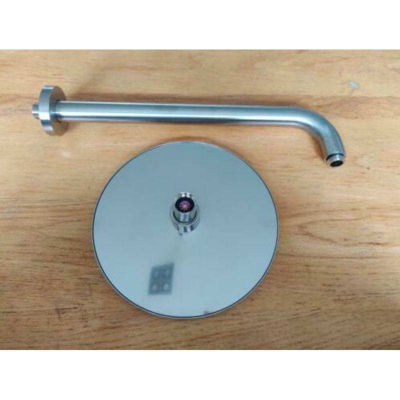 Hotbath M100 hoofddouche met 35cm wand arm GN Brushed Nickel