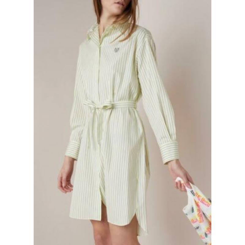 Nieuw, Kenzo blousejurk met streepdessin en strikceintuur ma