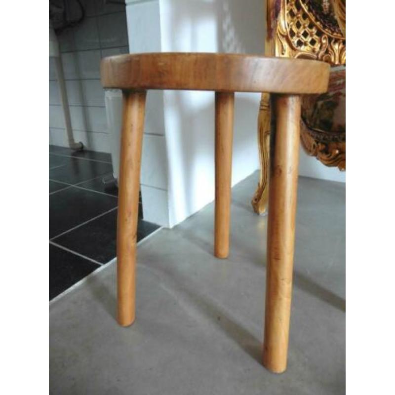 Krukje bijzettafeltje hout retro vintage