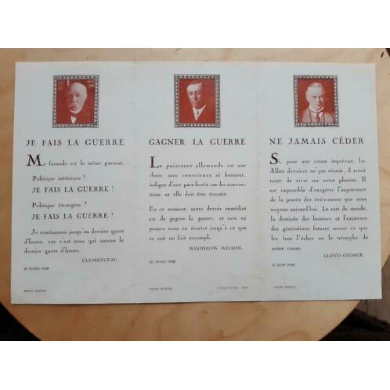 YMCA flyer Frankrijk voor de troepen wo1 ww1
