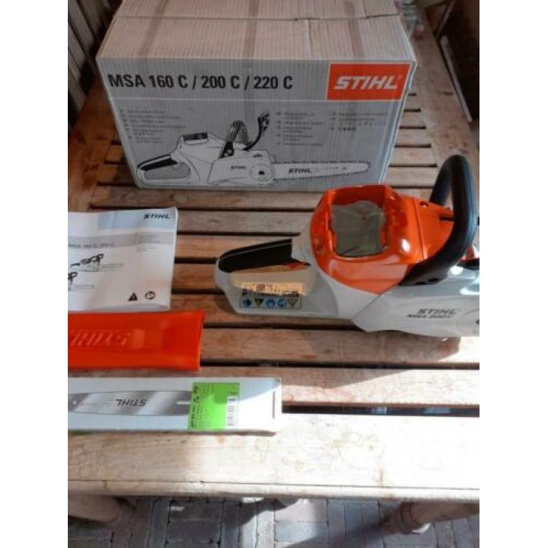 Stihl MSA 200 C accu kettingzaag nieuw.