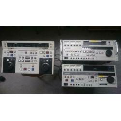 Studio sVHS videorecorders met mengpaneel