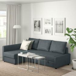 Ikea hoek slaapbank Friheten grijs zgan