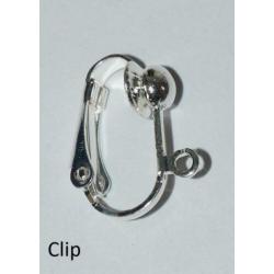 Ster oorbellen met clips, haakjes of stekers (4240)
