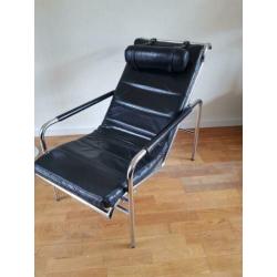 Vintage italiaans design stoel Genni Zanotta jaren 80 chroom
