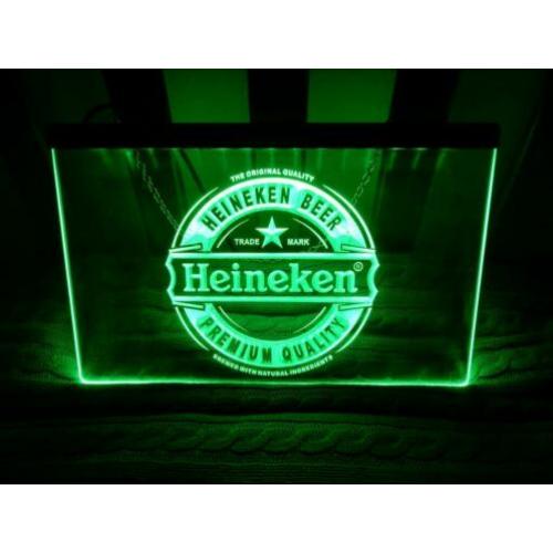 Heineken Rond Bier Logo Verlichting Lamp Cafe Bier Neon Led
