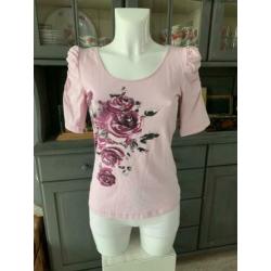 Mooie top maat M met glitters