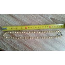 Vintage retro nep parelketting parel ketting mooie sluiting
