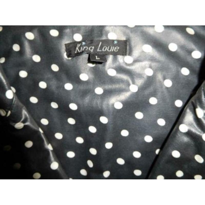 Blikvanger Regenjas/coat/Jas & Polkadot KING LOUIE L=40/42
