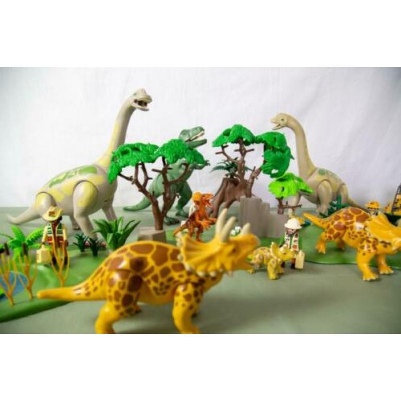 Playmobil zeer uitgebreid Dinosaurus park