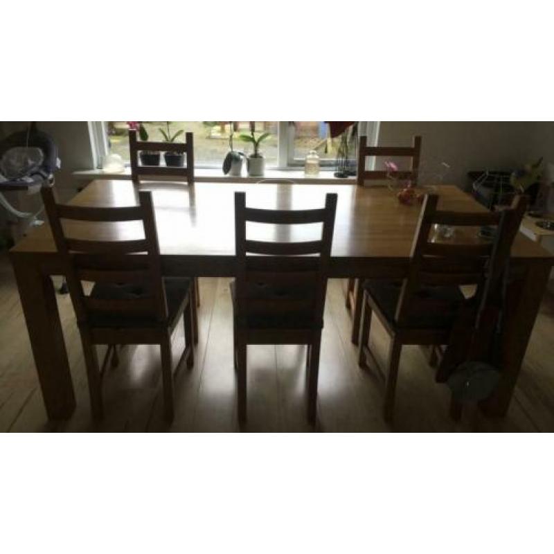 Grenen eettafel