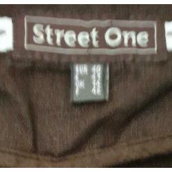 Linnen kort zomerjasje STREET ONE mt 40