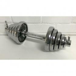 Verchroomd 15 kg halter