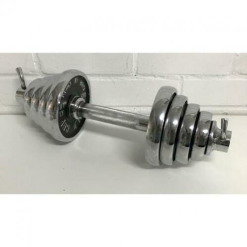 Verchroomd 15 kg halter