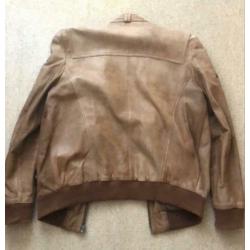 Mays & Rose vintage leren jack maat L