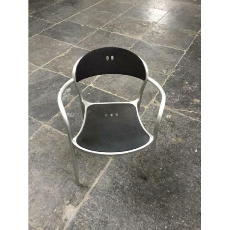 zes stapelbare tafel stoelen - buiten tuin binnen bureau