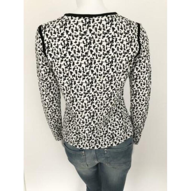VANILIA longsleeve - zwart wit dessin - 38 - ZGAN