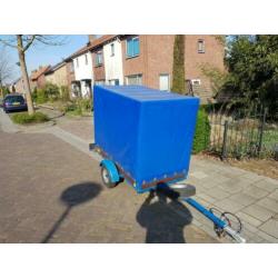 Dichte aanhanger, 135 x 80x 130, waterdicht, zie tekst