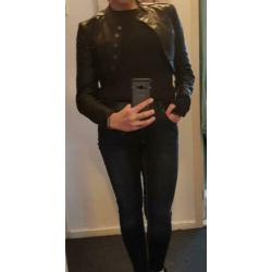 Stoere Leatherlook Bolero