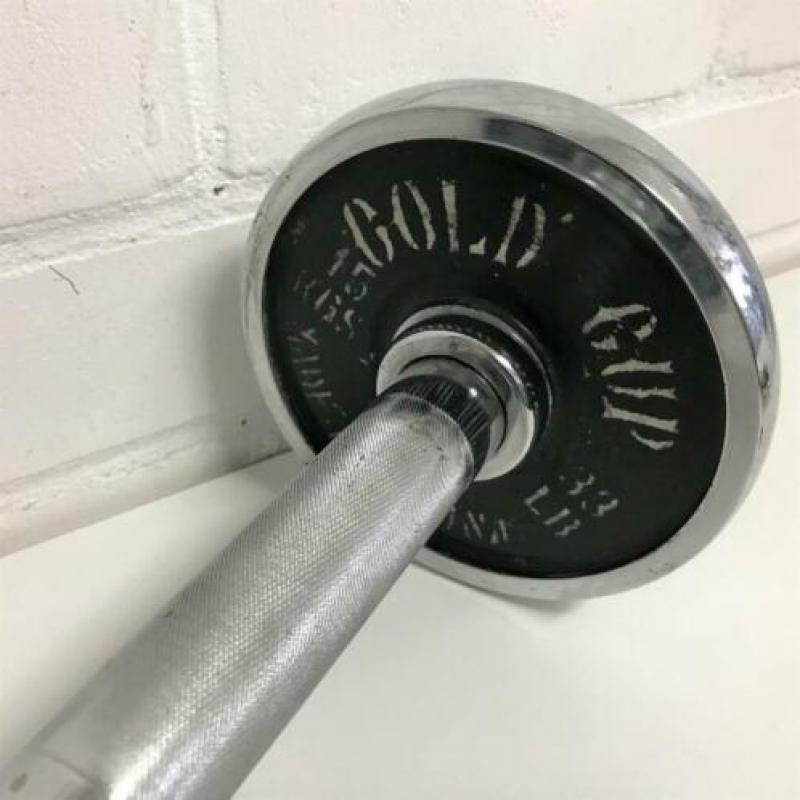 Verchroomd 15 kg halter