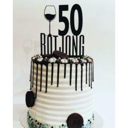 eigen naam Caketopper Acryl taarttopper