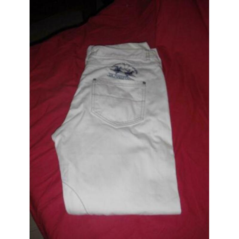 Nieuw ; Witte La Martina Heren Broek, size 36.