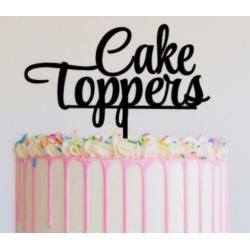 eigen naam Caketopper Acryl taarttopper