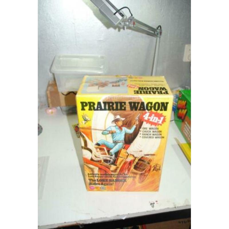 Lone ranger vintage playset prairie wagon !