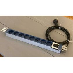 Plenty PDU / spanningsslof 8-voudig (19 inch)