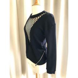 NIEUW Supertrash - Zwarte Trui/Top maat 38