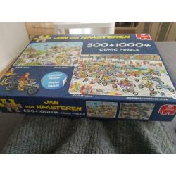 Jan van Haasteren puzzels 2 in 1 doos (500 en 1000 stukjes)