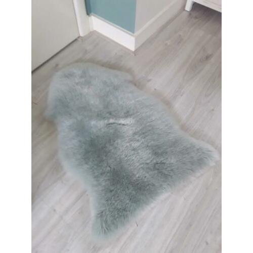 Mooie Schapenvachtjes Wit/Mintgroen/Blauw 64cm/90cm