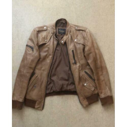 Mays & Rose vintage leren jack maat L