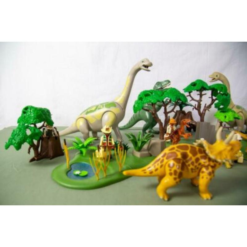 Playmobil zeer uitgebreid Dinosaurus park