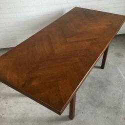 Retro vintage design visgraat tafel jaren 60 eettafel