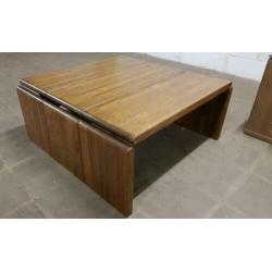 Prachtige leren Leolux seventies vintage set met salontafel
