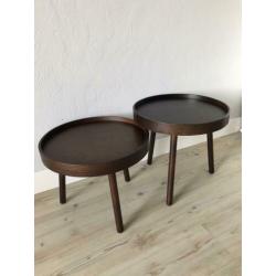 2 bijzettafels / salontafels