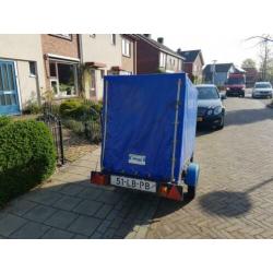 Dichte aanhanger, 135 x 80x 130, waterdicht, zie tekst