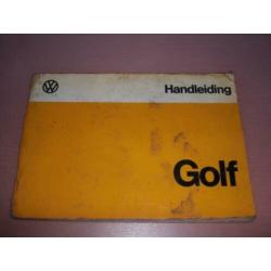 Handleiding/ instructieboekje Volkswagen Golf/ 1974