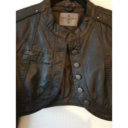 Stoere Leatherlook Bolero