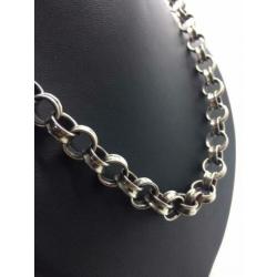 H442 Prachtige antieke zilveren sieraden set (massief)