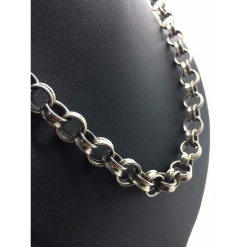 H442 Prachtige antieke zilveren sieraden set (massief)
