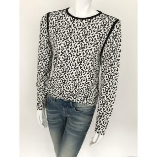 VANILIA longsleeve - zwart wit dessin - 38 - ZGAN