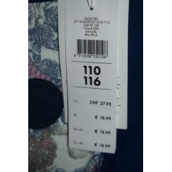 Nieuw sweater, WE, vissen, maat 110-116, jongen