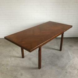 Retro vintage design visgraat tafel jaren 60 eettafel