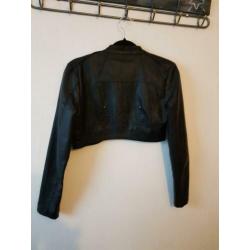 Stoere Leatherlook Bolero