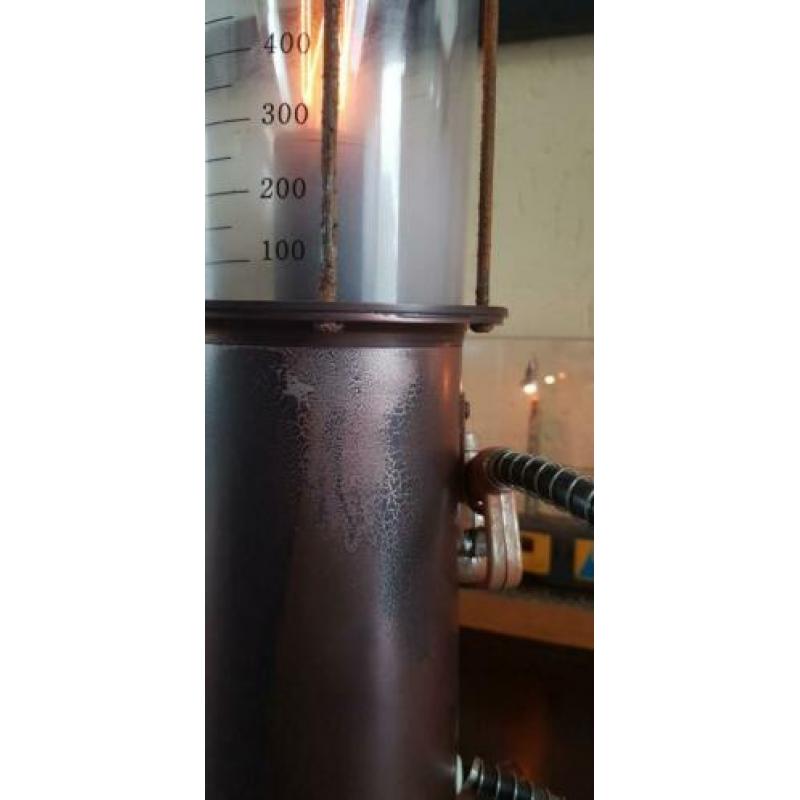 Gaspump steampunk style mancave.