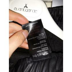 Zwart nep leren SUPERTRASH broek Maat 34 NIEUW