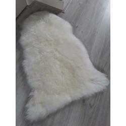 Mooie Schapenvachtjes Wit/Mintgroen/Blauw 64cm/90cm